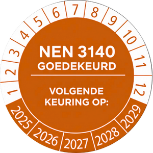 Keuringlabel 3140